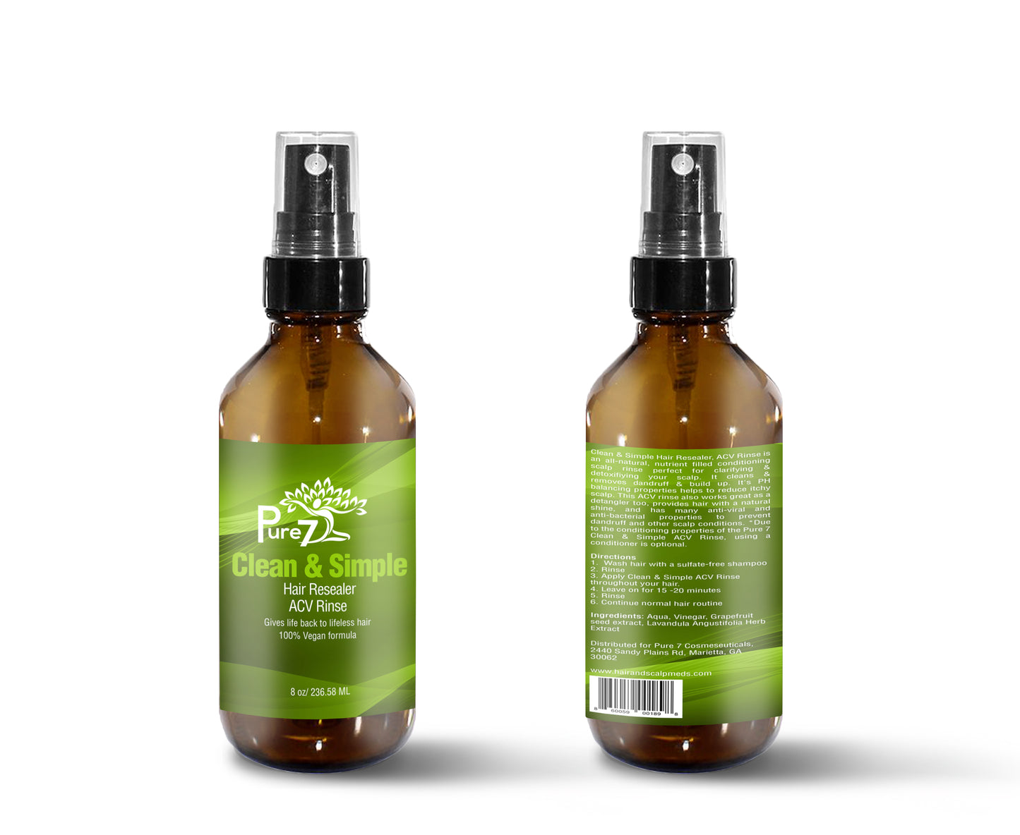 Clean & Simple Hair Resealer ACV Rinse - Hair & Scalp Meds